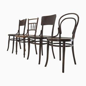 Sillas de comedor antiguas de Thonet, años 20. Juego de 4