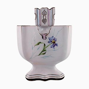 Pot de Fleur ou d'Herbe Antique en Faïence par Emile Gallé pour St. Clement, Nancy