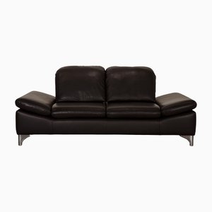 2-Seater Enjoy Dark Brown Leather Sofa from Willi Schillig