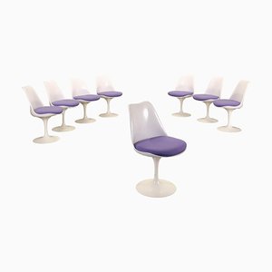 Plastic Tulip Chairs by Eero Saarinen for Knoll, Italy, 1990s, Set of 8