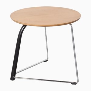 Blond Round Side Table by Thonet