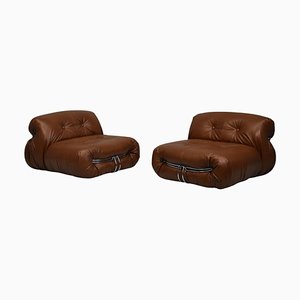 Soriana Lounge Chairs by Afra & Tobia Scarpa for Cassina, 1969, Set of 2