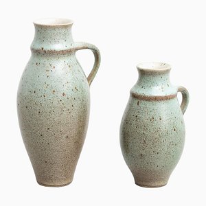 Vintage Traditional Spanish Ceramic Vases, 1950s, Set of 2