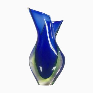 Italienische Vase aus Murano Glas von Flavio Poli für Seguso Sommerso, 1950er