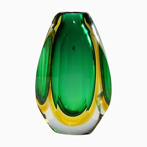Mid-Century Modern Vase in Murano Sommerso Art Glass, 1960s