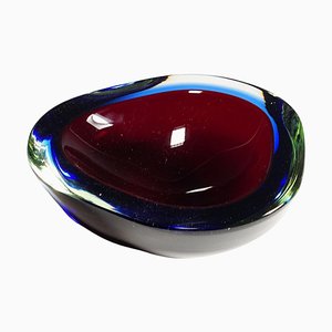 Bol Mid-Century en Verre d'Art de Murano Sommerso, 1960s