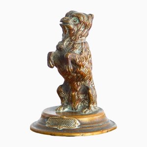 Small Dog Figure in Bronze