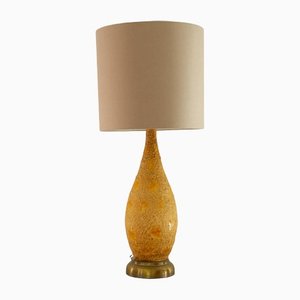 Tall Table Lamp in Glazed Ceramic, 1960s