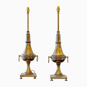French Lamps in Brass, 1920s, Set of 2