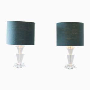 Sculptural Table Lamps in Acrylic Glass by Van Teal, 1970s, Set of 2