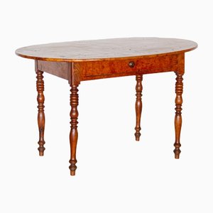 Antique Regency Centre Table in Burr and Ash