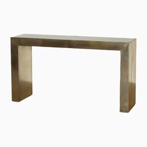 Console Table in Brass from Ken Bolan Studio