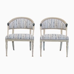 Swedish Empire Chairs, 1800, Set of 2