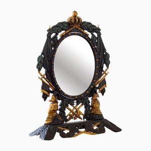 Swedish Neoclassical Style Table Mirror in Cast Iron