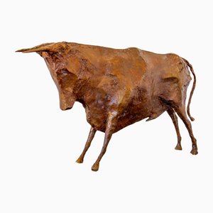 Standing Bull Sculpture in Bronze by Christian Maas