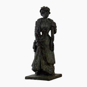 P. Moreau-Vauthier, French Figure, 19th-Century, Bronze