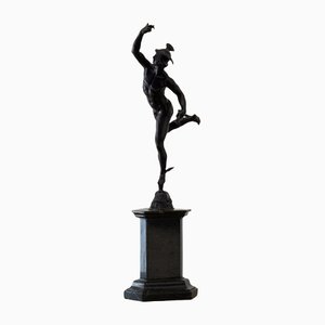 Antique Grand Tour Sculpture of Mercury in Bronze