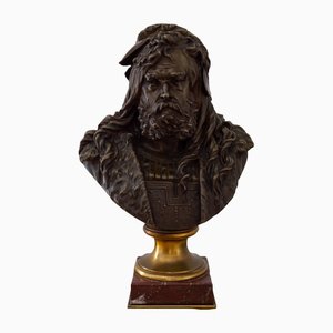 Buste d'Albrecht Dürer Antique en Bronze par Albert-Ernest Carrier-Belleuse, France