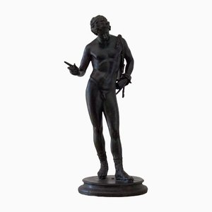 Antique Italian Grand Tour Figure of Narcissus in Bronze