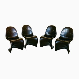 Danish Chairs by Verner Panton, 1960s, Set of 4