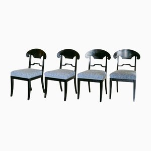Ebonised Napoleonic Dining Chairs, 1830, Set of 4