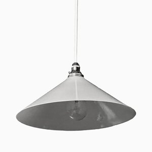 Lámpara cónica truncada opalina, años 20