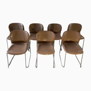 Vintage SM400 Stack Chairs by Gerd Lange for Drabert, 1980s, Set of 7
