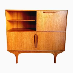 Vintage Scandinavian Style Cabinet or Bookcase in Teak by Tricoire & Vecchione for TV Furniture Paris, 1960s