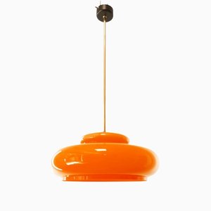Orange Polycarbonate Pendant Lamp
