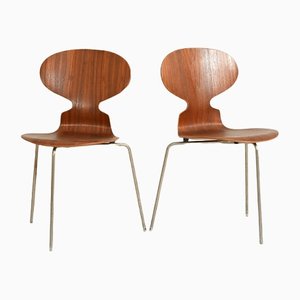 3101 Ant Stühle von Arne Jacobsen für Fritz Hansen, 2er Set