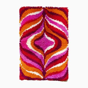 Space Age Pink Flame Rug