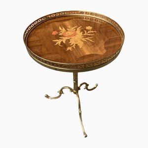 Small Vintage Brass Side Table