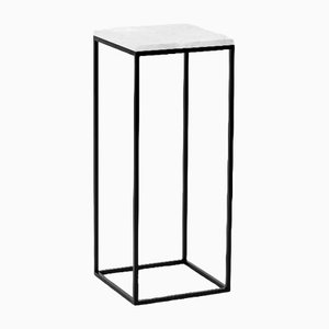Medium White Pillar Side Table by Uncommon