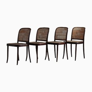 No. 811 Dining Chairs by J. Hoffmann for Thonet, 1940s, Set of 4