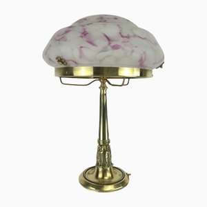 Art Nouveau Brass Table Lamp, 1930s