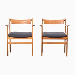 Vintage Danish Oak Chairs for Bramin, 1960s, Set of 2