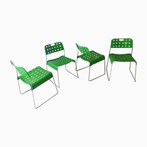 Stackable Chairs by Rodney Kinsman for Bieffeplast, 1970s, Set of 4