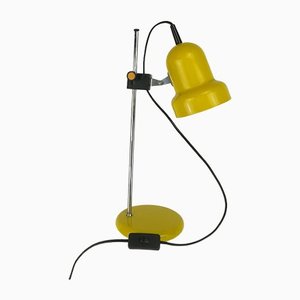 Tischlampe mit verstellbarem Schirm in Gelb, 1970er