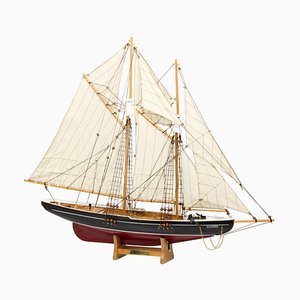 Wood Model of Bluenose Sailing Boat