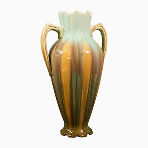 Antique Victorian French Flower Decorative Ceramic Vase