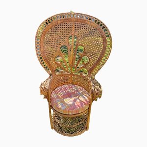 Rattan Peacock Chair, 1970er