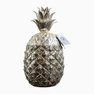 Pineapple Ice Bucket in Silver-Plated Metal by Mauro Manetti for Fonderia Darte