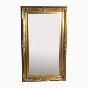 Rectangular Louis XV Style Mirror in Gilded Wood