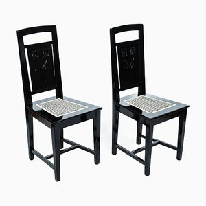 Art Nouveau Chairs by Friedrich Otto Schmidt, Set of 2