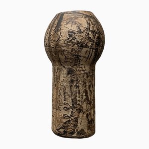 Vase de Plancher Brutaliste Mid-Century par Gerhard Liebenthron, Allemagne