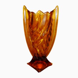 Vintage Vase from Hortensja Glassworks, 1950s