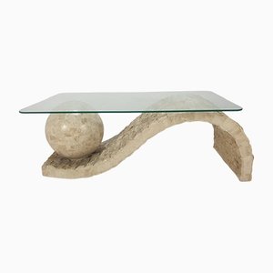 Table Basse Mactan en Pierre par Magnussen Ponte, 1980s