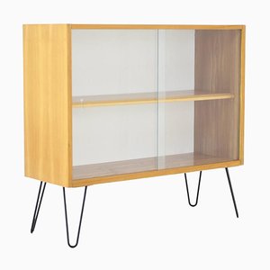 Schrank aus Birke & Glas, Tschechoslowakei, 1970er