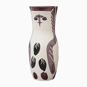 Madoura Pottery Ceramic Owl Vase by Pablo Picasso, 1952