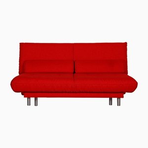 Rotes Quint 2-Sitzer Sofa mit Schlaffunktion von Brühl